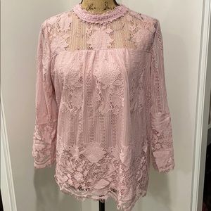 NWT NY&C lace top Size M